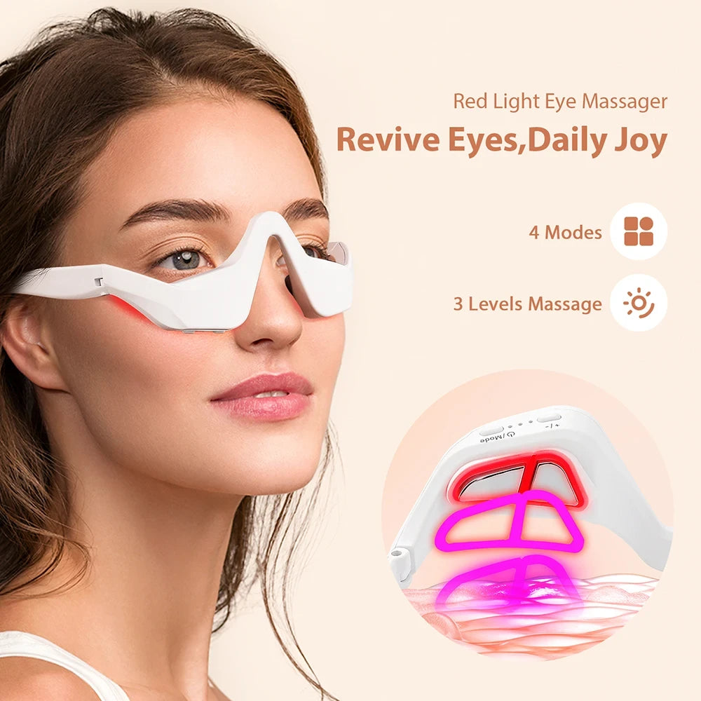 LuminaGlow - Revitalizing Red Light Eye Mask